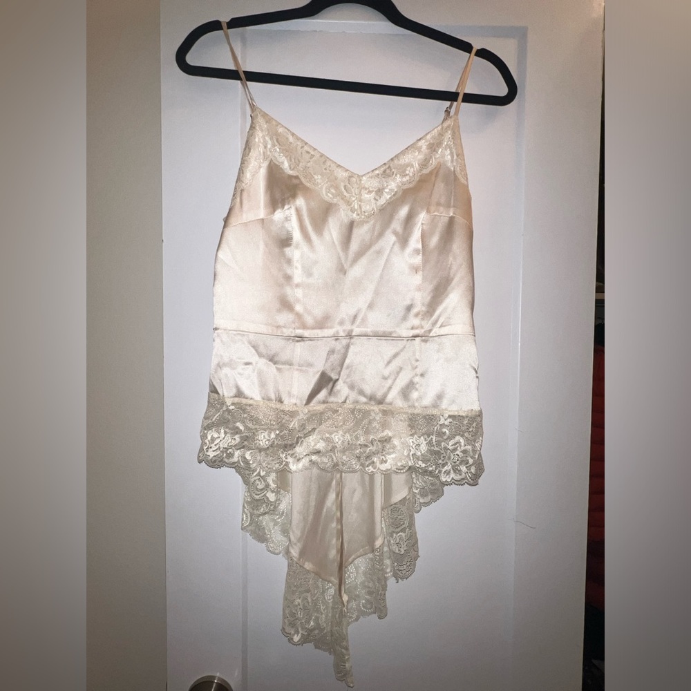 Bebe Radiant Orchid Lace Cami